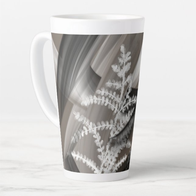 Latte Mug Abstract Home Terra’s Tender Whisper (Left Angle)