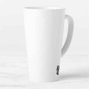 Latte Mug Abstract Trend Interior Decor Black
