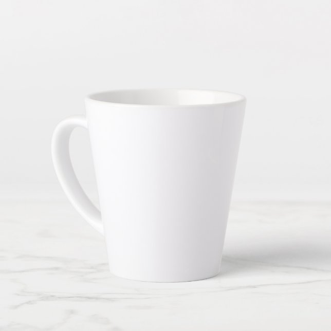 Latte Mug Abstract Trend Interior Decor Blue Ocean (Left Angle)