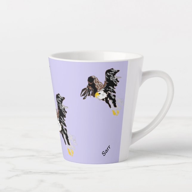Latte Mug : AMERICAN BALD EAGLE (Right)