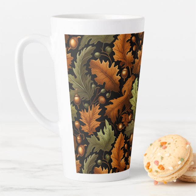 Latte Mug Autumn Leaves (In Situ)