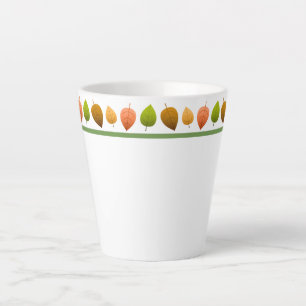 Latte Mug-Autumn Leaves Mug