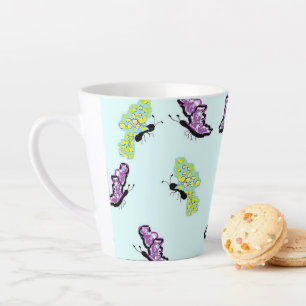 Latte Mug :  Beauty OF Butterflies