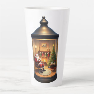 Latte Mug-Christmas Lantern Mug