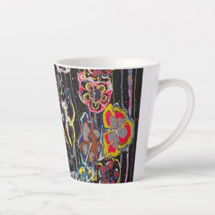 Latte Mug – Elegant Floral Art Cup, Perfect Christ