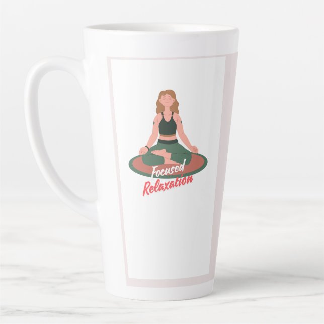 Latte Mug for Yoga Lovers. (Left)