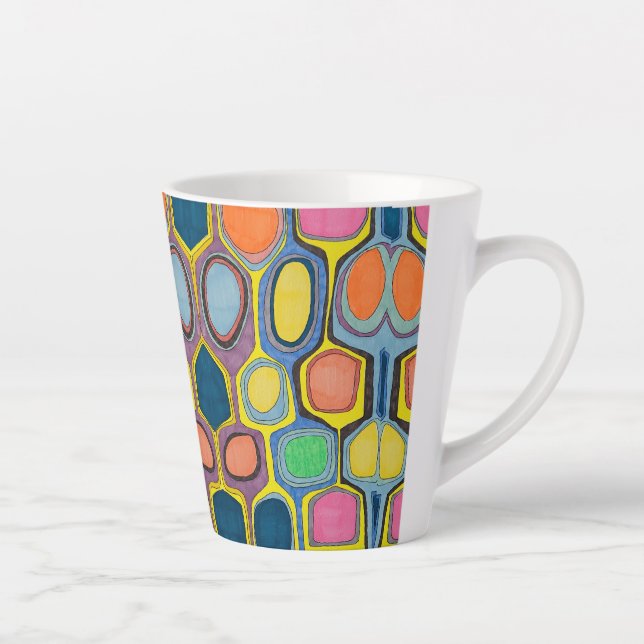 LATTE MUG "GEO COLOR (Right)