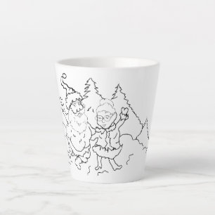 Latte Mug ; Mr. & Mrs. Claus