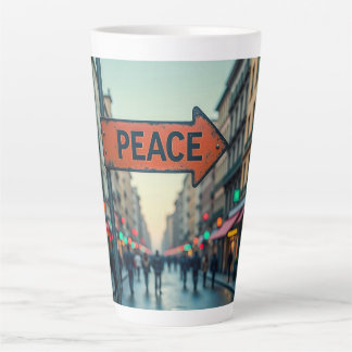 Latte Mug (Peace Sign)