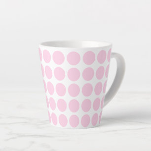 Latte Mug-Pink Polka Dots Mug