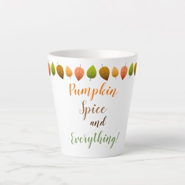 Latte Mug-Pumpkin Spice Latte Mug (Front)