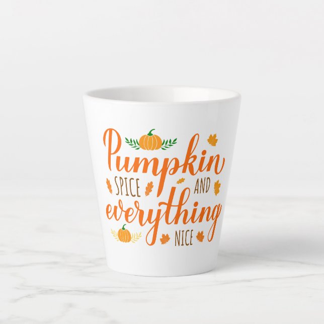 Latte Mug-Pumpkin Spice Mug (Front)