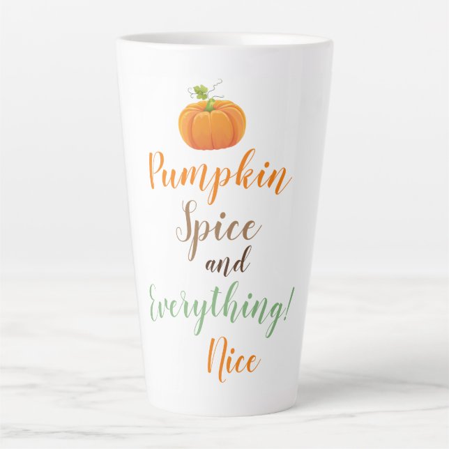 Latte Mug-Pumpkin Spice Mug (Front)
