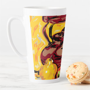 Latte Mug / Tea Kettle with Fruit