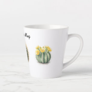 Latte Mug watercolour cactus