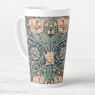 LATTE MUG : WILLIAM MORRIS : HONEYSUCKLE