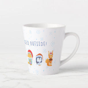 Latte Mug with Christmas animal friends