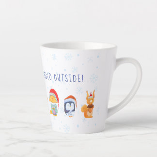 Latte Mug with Christmas animal friends