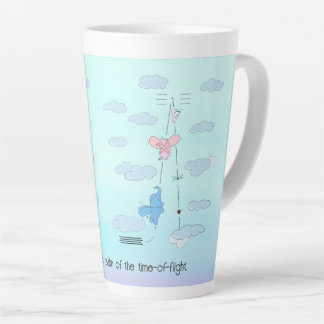 Latte Mug with TOF and filled clouds, custom text
