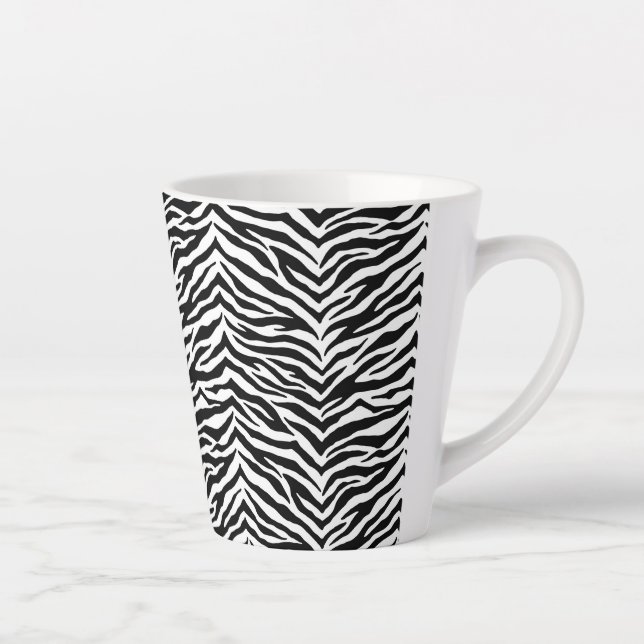 Latte Mug-Zebra Print Mug (Right)
