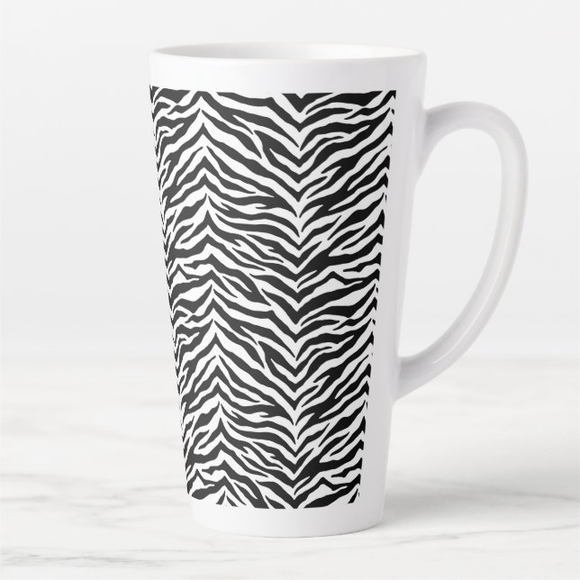 Latte Mug-Zebra Print Mug (Right)