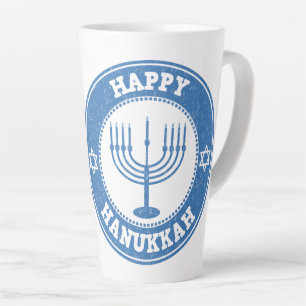 Latte Mugs - Judaica - Chanukah Coffee Mugs - Gift