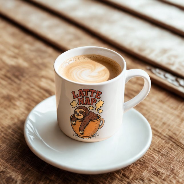 Latte Nap coffe Two-Tone Coffee Mug (Creator Uploaded)