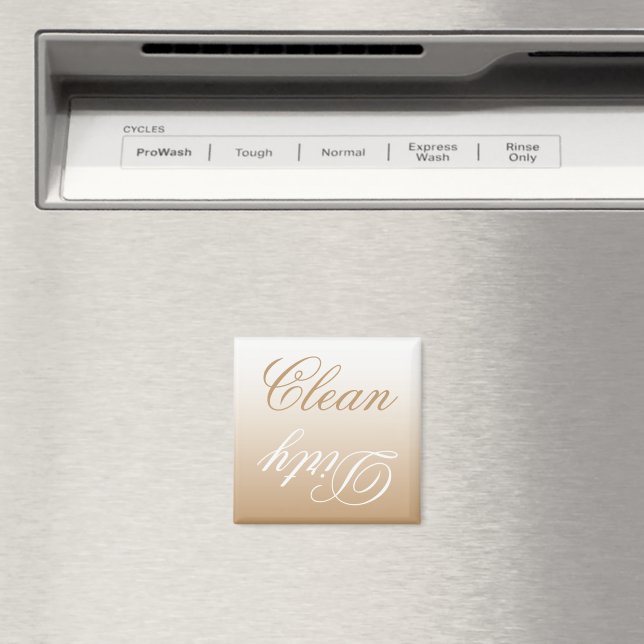 Latte Ombre Dishwasher Clean/Dirty Magnet (In Situ (Dishwasher))