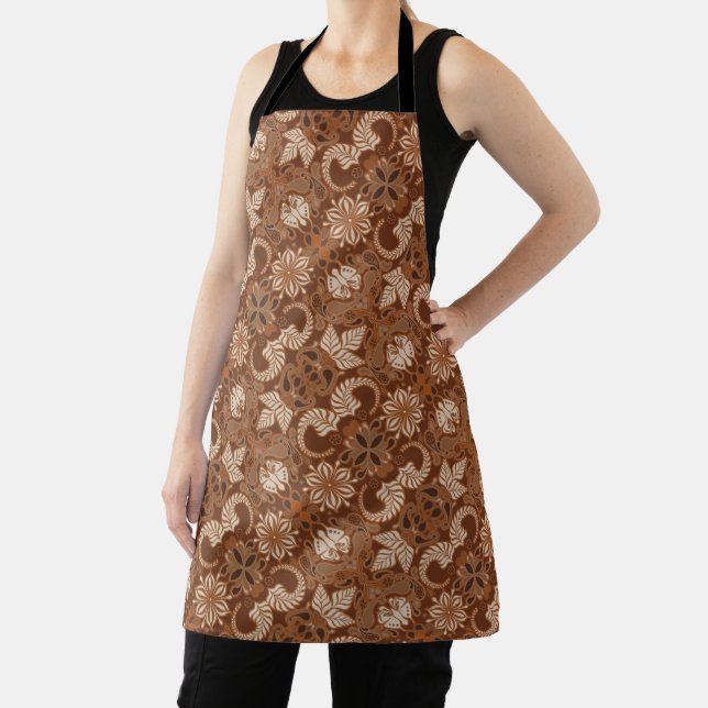 Latte Paisley Apron (Insitu)