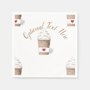 Latte & Whipped Cream (Coffee)  Napkins