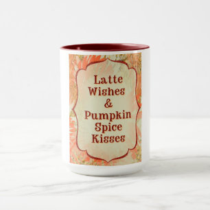 Latte Wishes & Pumpkin Spice Kisses Fall Gift Mug
