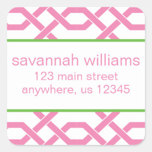 Lattice and Grosgrain Return Address Labels