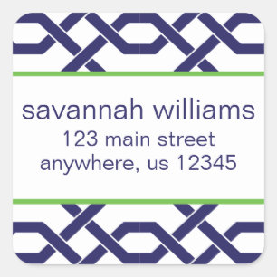 Lattice and Grosgrain Return Address Labels