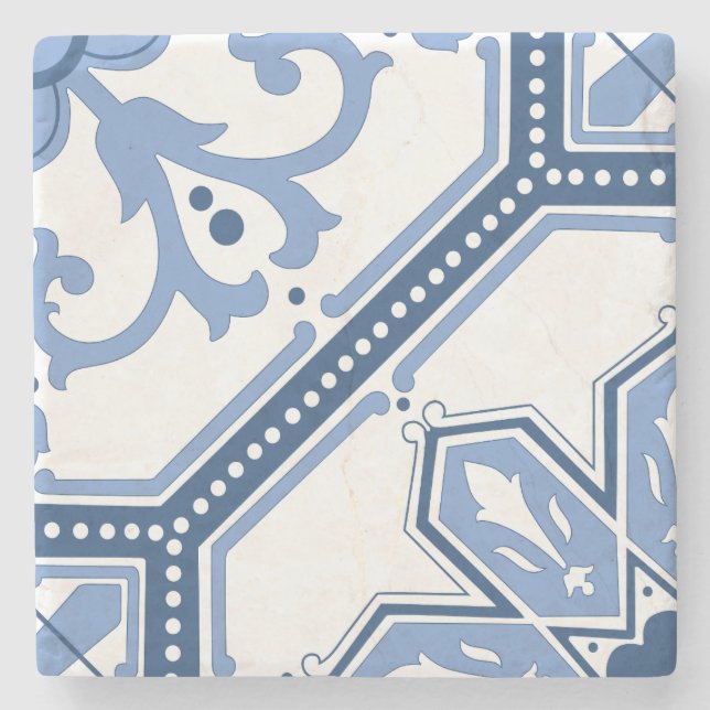 Lattice Bloom Stone Coaster (Front)