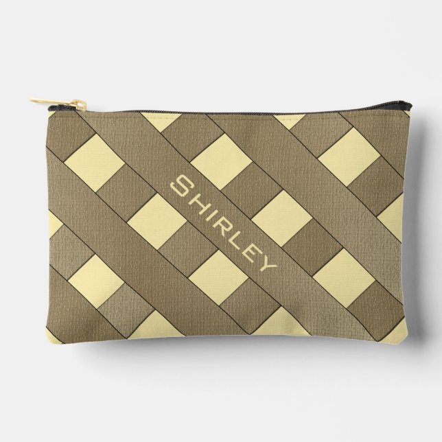 Lattice Fence by Shirley Taylor Accessory Pouch (Front)