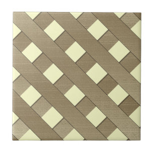 Lattice Fence by Shirley Taylor Ceramic Tile