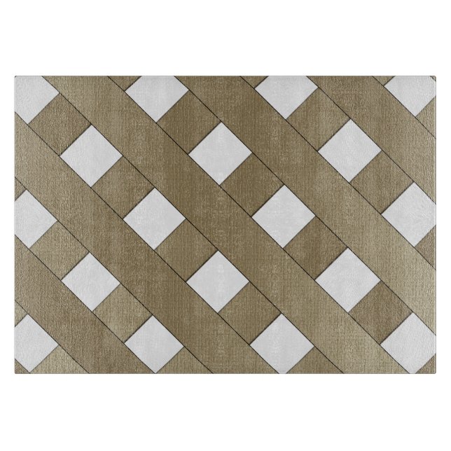 Lattice Fence by Shirley Taylor Cutting Board (Front)