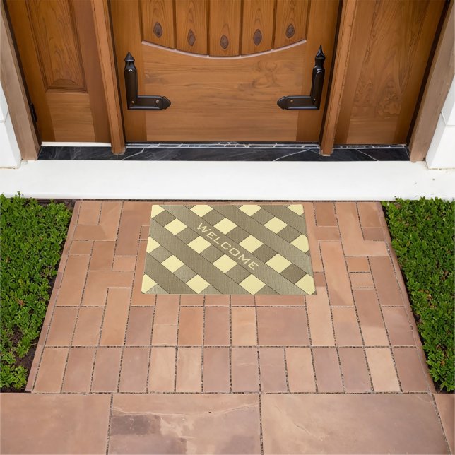 Lattice Fence by Shirley Taylor Doormat (Outdoor)