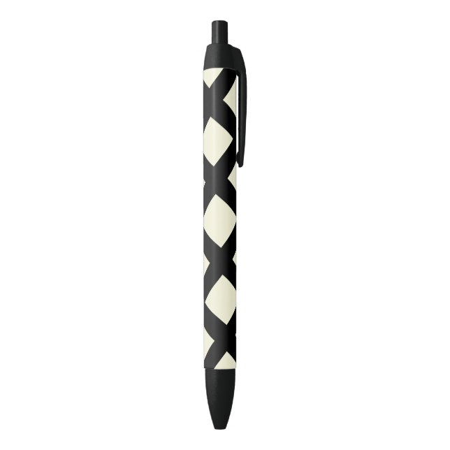 Lattice Pens (Cream & Black) (Bottom (Vertical))