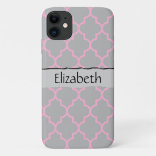 Latticework, Quatrefoil, Trellis, Monogram iPhone 11 Case
