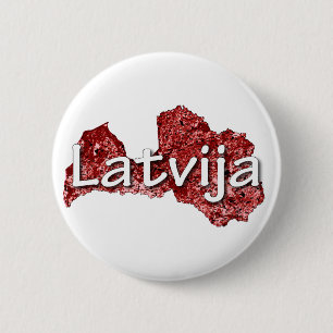 Latvia 6 Cm Round Badge