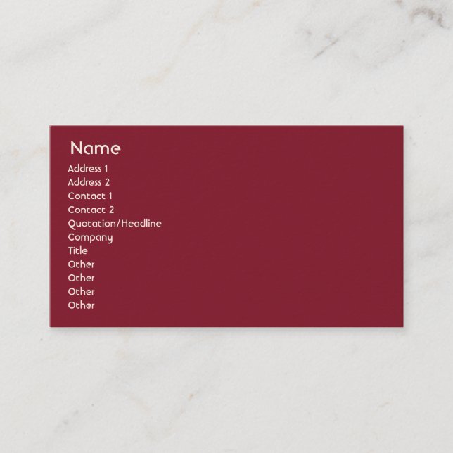 Latvia - Business Card (Front)