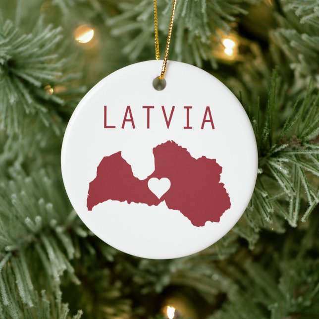 Latvia Ceramic Ornament (Tree)