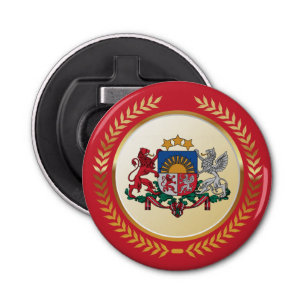 Latvia Coat of Arms Bottle Opener