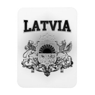 Latvia Coat of Arms Magnet