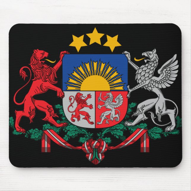 latvia emblem mouse pad (Front)