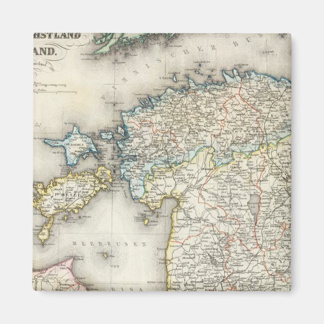 Latvia, Estonia Magnet (Front)