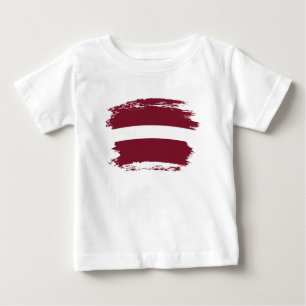 Latvia flag baby T-Shirt