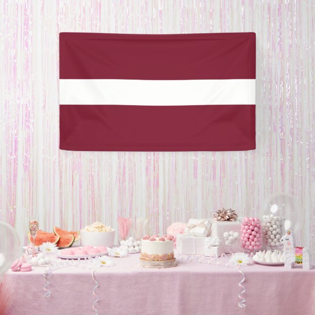 Latvia flag banner (Party)