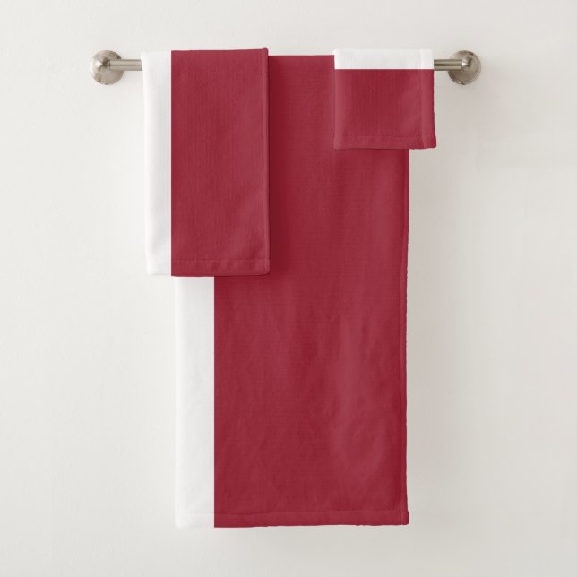 Latvia Flag Bath Towel Set (Insitu)